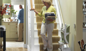 Salvaescaleras Stannah en las escaleras